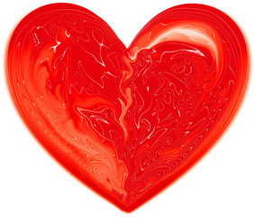 healthy red heart Valentine's Day - obrazy, fototapety, plakaty