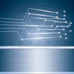 Abstract vector futuristic circuit background