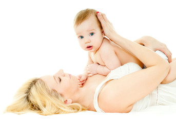 Obraz premium happy mother with baby