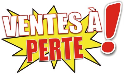étiquette ventes à perte