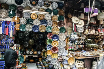 Colourful Moroccan slippers, Marrakesh