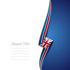 British right side brochure cover vector