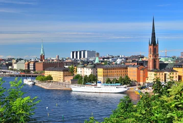 Fotobehang Stockholm, Island Riddarholmen © TanyaSv