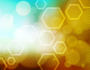 Hexagon abstract background