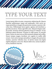 Vintage certificate with space for your text