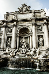 Obraz premium Trevi Fountain, Rome - Italy. Trevi Fountain