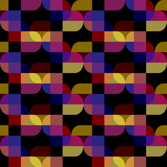 Vector seamless abstract black pattern