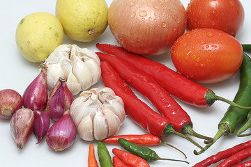 portrait of vegetables close up