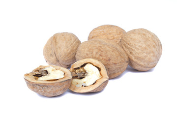 walnuts isolated