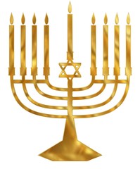 Golden Menorah