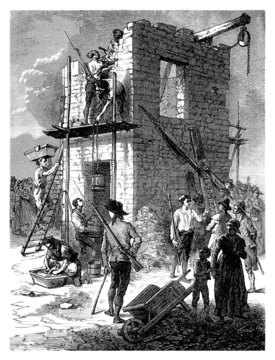 Building a Tower - end 18th century