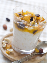 Yogurt with muesli