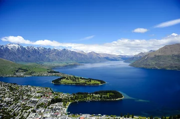 Foto op Canvas Queenstown and Lake Wakatipu © donfink