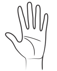 Obraz premium Hand symbol