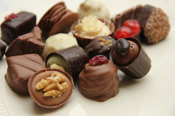 Decorated chocolates
