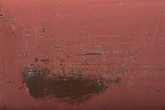 Red rusty metal texture