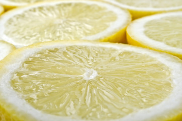 Food background - Sliced mugs lemon