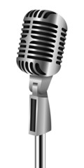 Fototapeta premium Retro Microphone On Stand