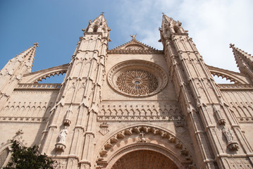 Fototapeta na wymiar Dome od Palma de Mallorca, Hiszpania