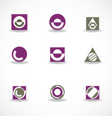 Set of symbols for logo
