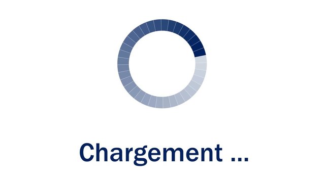 Chargement - bleu FR