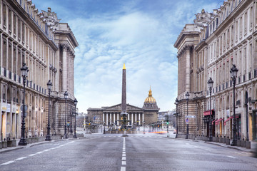 Assemblée nationale et Place de la concorde - obrazy, fototapety, plakaty