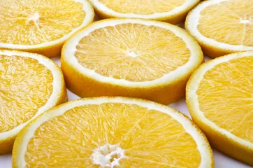 Möbelaufkleber Essen Hintergrund - Geschnittene Orange © dmitrydesigner