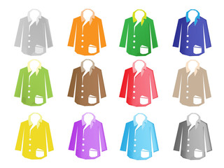 A Colorful Illustration Set of Jacket Suit