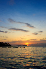 Fototapeta na wymiar Beautiful sunrise in Rawai Phuket