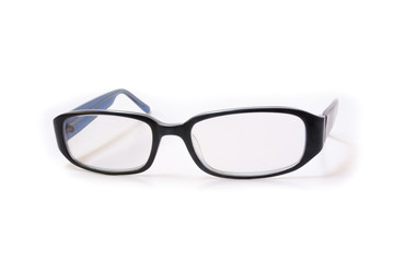 blue frame glasses