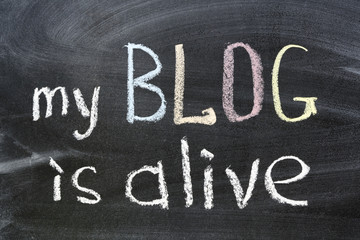 Fototapeta premium my blog is alive