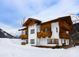 Hotel at mountains - ski resort Solden Austria