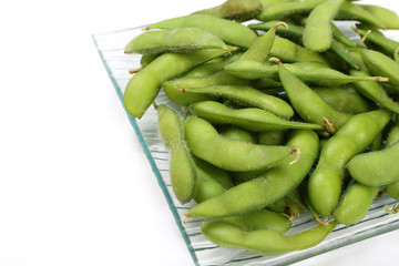 Soybean isolated on white background