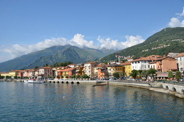 Fototapeta premium Gravedonna town at the famous Italian lake Como