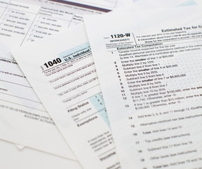 Fototapeta na wymiar Income Tax Document