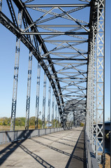 Fototapeta premium Old bridge of harburg to hamburg on the Elbe