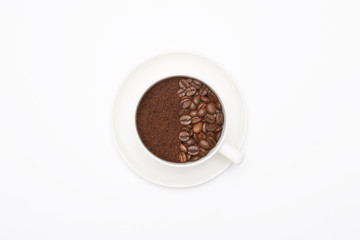 coffee cup on white background