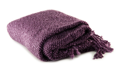 Warm plaid isolated on white