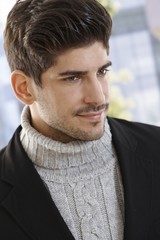 Fototapeta premium Portrait of casual young man