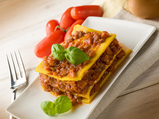 homemade vegetarian lasagne