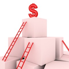 Ladder of success concept