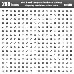 288 icons basic black