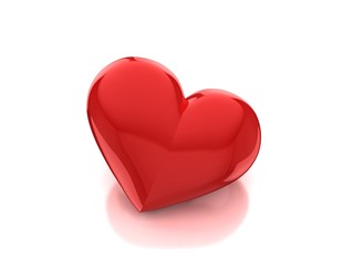 3d red heart