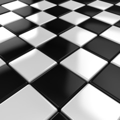Black and white chess background