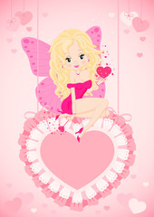 greeting card with a fairy