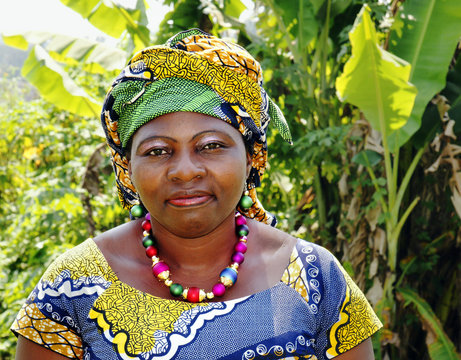 African woman in traditional clothing