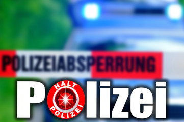 Polizeikelle Polizeiabsperrung