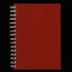 Petit carnet rouge à spirale