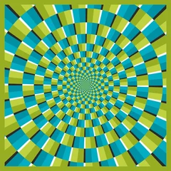 Photo sur Plexiglas Psychédélique Cadre ellipse illusion d& 39 optique 04