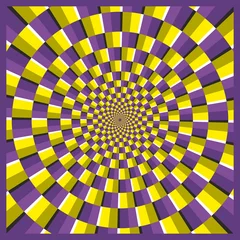 Photo sur Plexiglas Psychédélique Cadre ellipse illusion d& 39 optique